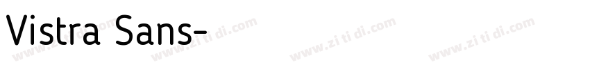 Vistra Sans字体转换